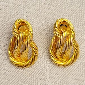 Vintage Twisted Knot Earrings